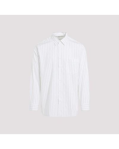 Comme des Garçons Coe Des Garçons Shirt Striped Poplin Shirt - White