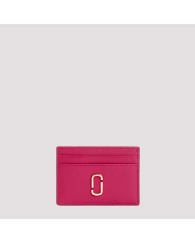 Marc Jacobs Cow Leather Card Case - Pink