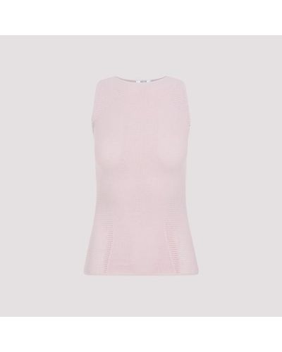 Wolford Grid Net Sleeveless Top - Pink