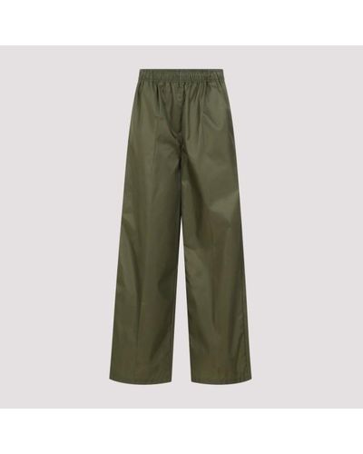 Prada Polyamide Trousers - Green