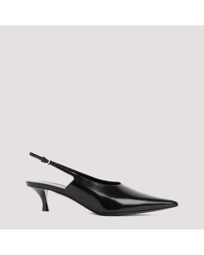 Givenchy Show Kitten Heels Slingback Court Shoes - Black
