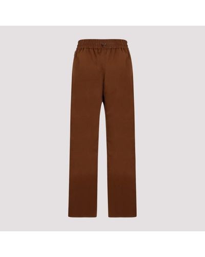 Bottega Veneta Tech Nylon Trousers - Brown