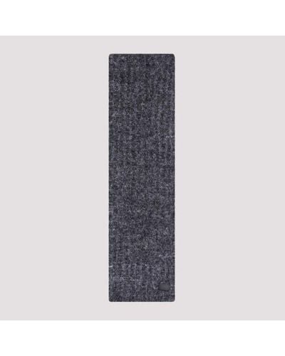 Saint Laurent Echarpe Maille Scarf - Grey