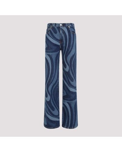 Emilio Pucci Cotton Jeans - Blue