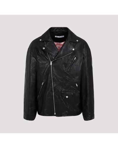 Acne Studios Leather Jackets - Black