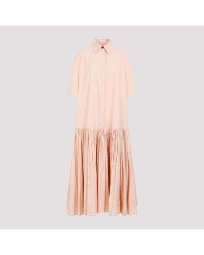 Jil Sander Cotton Midi Dress - Pink