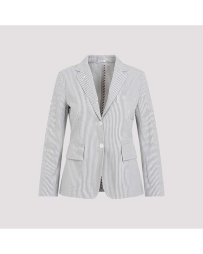 Thom Browne Cotton Jacket - Grey
