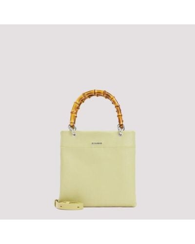 Jil Sander Bamboo Shopper Small Bag - Yellow