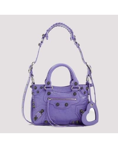 Balenciaga Neo Cagole Small Tote Bag Unica - Purple