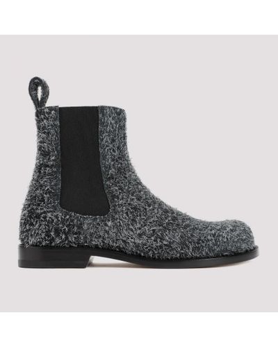 Loewe Suede Campo Chelsea Boots - Grey
