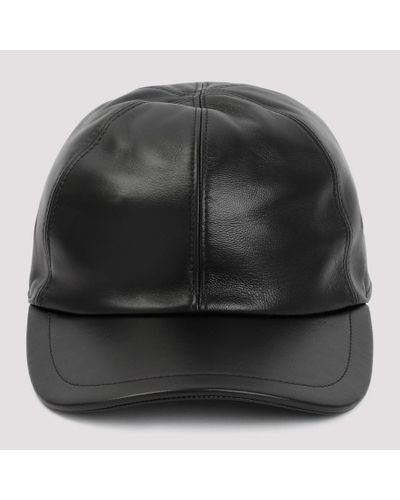 1017 ALYX 9SM Leather Baseball Cap Hat - Black
