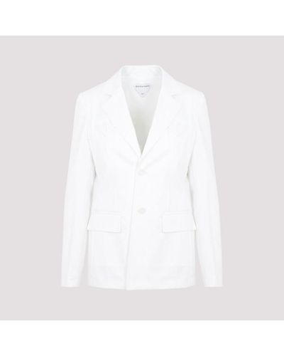 Bottega Veneta Cotton Twill Jacket - White