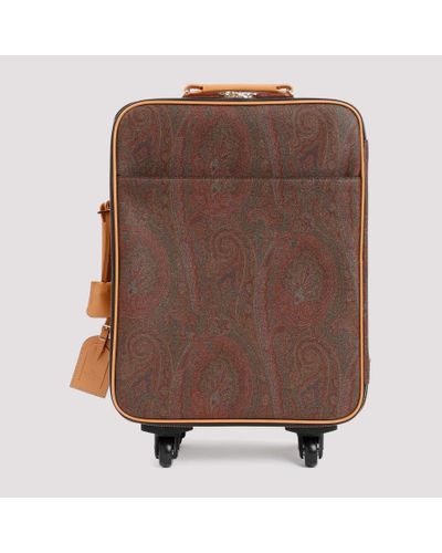 Etro Paisley Carry On Bag - Brown