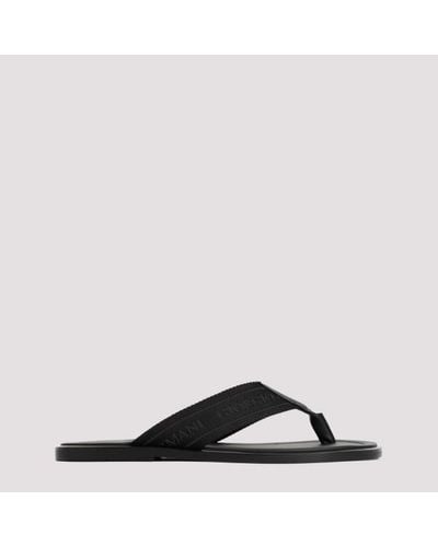 Giorgio Armani Polyester Sandals - Black