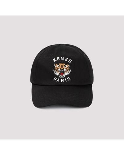 KENZO Black Cotton Baseball Hat