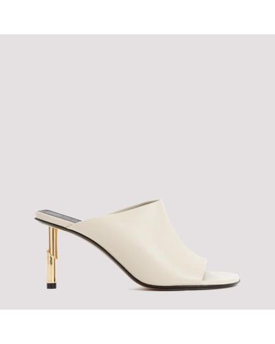 Lanvin Sequence Mules - Natural