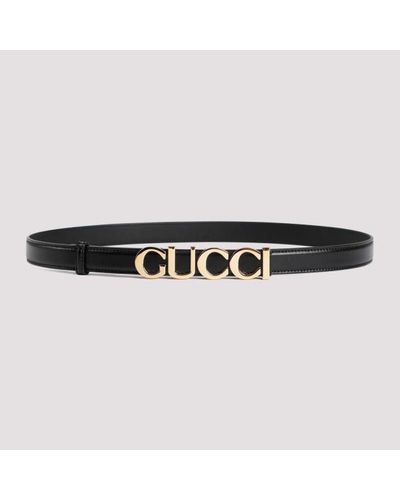 Gucci Belt 2 Logo - Black