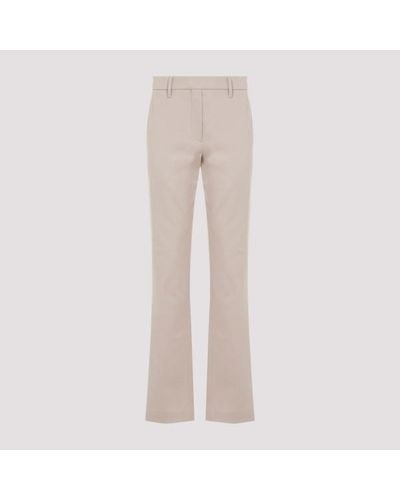 Brunello Cucinelli Cotton Trousers - Natural