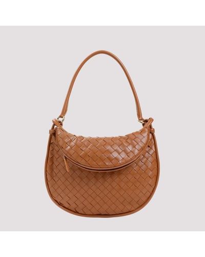 Bottega Veneta Medium Gemelli Leather Bag Unica - Brown
