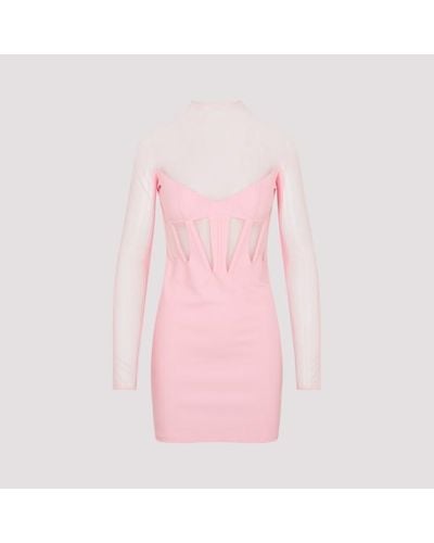 Mugler Pink Mini Dress