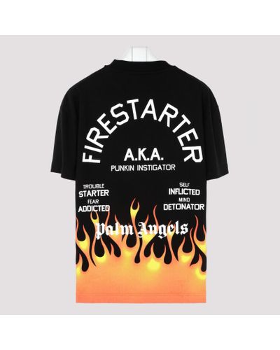 palm angels flames t shirt