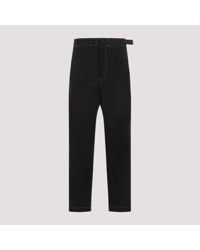 Lemaire Belted Carrot Trousers - Black
