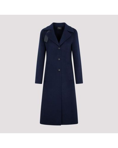 Akris Faby Cashmere Coat Jacket - Blue