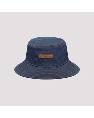 Acne Studios Indigo Blue Cotton Bucket Hat