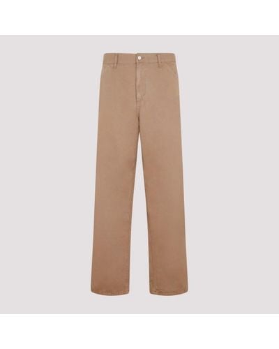 Carhartt Brown Cotton Single Knee Pant - Natural