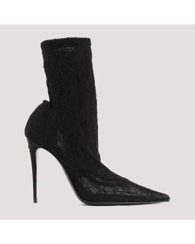 Dolce & Gabbana Lace Court Shoes - Black