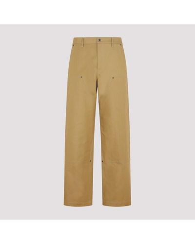 Loewe Workwear Cotton Trousers - Natural