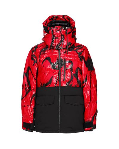 moose knuckles red coat