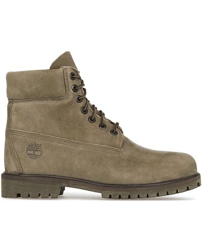 Timberland Leather Heritage 6 Inch Boots in Olive (Green) for Men - Lyst