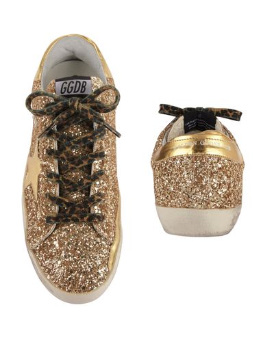 Golden Goose Deluxe Brand Superstar Leopard Lace Gold Glitter Sneakers In Metallic Lyst Golden Goose Deluxe Brand Superstar Leopard Lace Gold Glitter Sneakers In Metallic Lyst