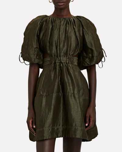 aje oxidised shirt dress