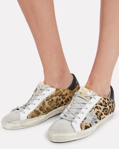 Golden Goose Superstar Leopard Low-top Sneakers Leopard Print/silver 35 in  Leopard Print,Silver (Metallic) - Lyst