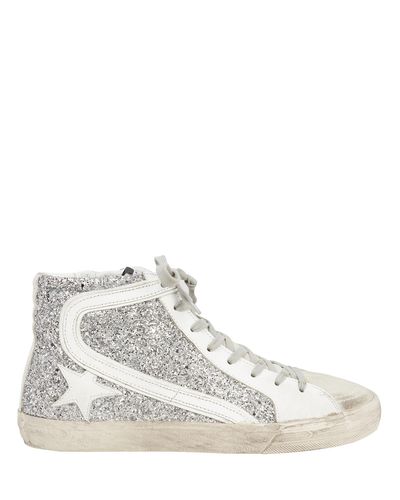 golden goose sparkle sneakers high top