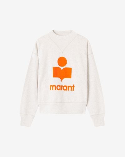 Isabel Marant Moby Logo Sweatshirt - White