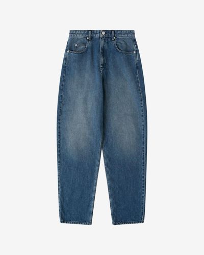 Isabel Marant Corsy Oversize Jeans - Blue