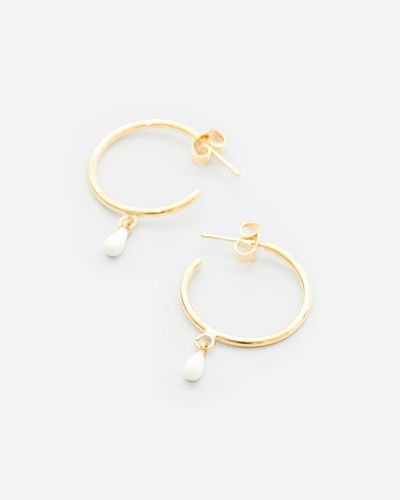 Isabel Marant Casablanca Small Hoop Earrings - White