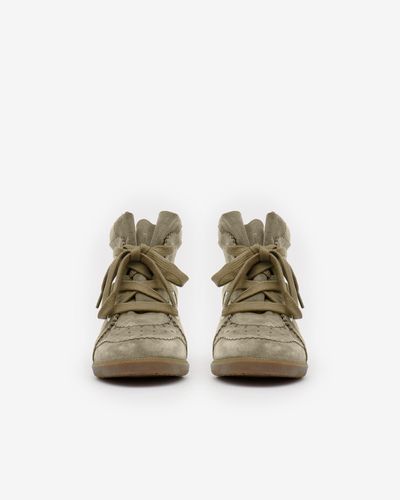 Isabel Marant Bobby Leather Sneakers - Natural