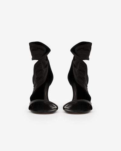 Isabel Marant Askja Calf Leather Sandals - Black