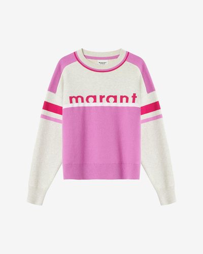 Isabel Marant Carry Pullover "marant" In Jacquard - Rosa