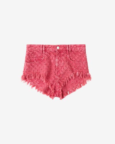 Isabel Marant Aneida Cotton Shorts - Pink
