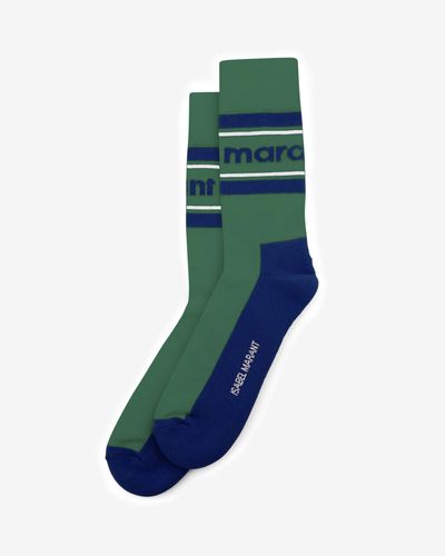 Isabel Marant Donel Logo Socks - Blue