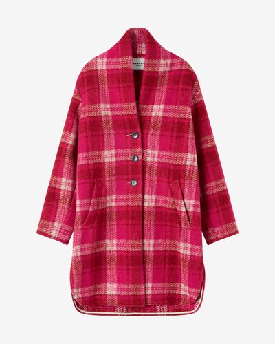 Étoile Isabel Marant Gabriel Checked Coat - Red
