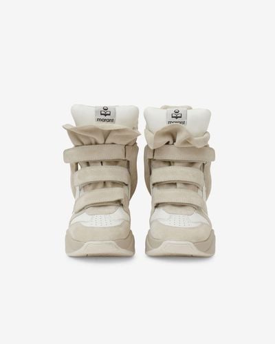 Isabel Marant Balskee Suede Trainers - White