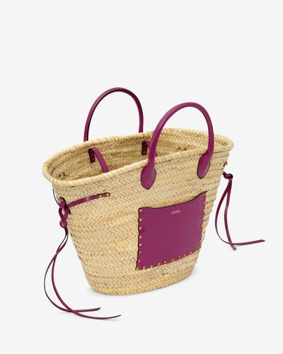 Pink Isabel Marant Beach bag tote and straw bags for Women | Lyst