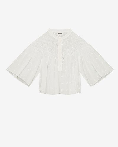 Isabel Marant Safi Broderie-anglaise Blouse - White