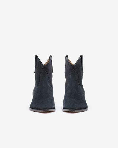 Isabel Marant Dewina Leather Ankle Boots - Blue